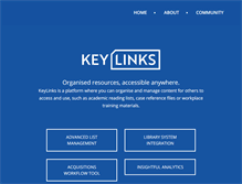 Tablet Screenshot of keylinks.org